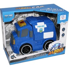 Canem Oyuncak Sürtmeli Sesli Işıklı Polis Aracı 24 8899-3A