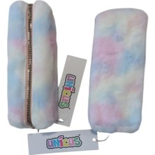 Unicus Kalem Çantası Gökkuşağı Yumoş Peluş Uncs-1027 (Karışık Renk 1 Adet)