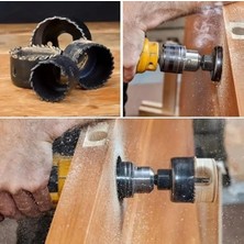 AyrStore Aee® 11 Parça Buat Açma Panç Seti Duvar Ahşap Plastik Kartonpiyer Daire Delik Açma Aparatı Aleti