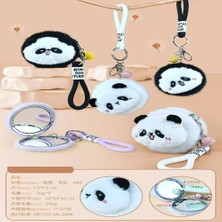 AyrStore Sevimli Panda Tasarımlı Peluş Anahtarlıklı Ayna