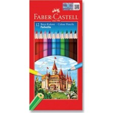 Faber-Castell Kuru Boya Kalemi Red Line Karton Kutu Tam Boy 12 Li 5171 116312