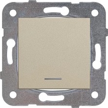 AyrStore Novella Bronz Işik Light Mekanizma+Düğme Kapak Çabuk Bağlanti Çarpma Karşıtı Çocuk Korumalı