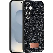 Dua Giyim Onegif Galaxy S25 Plus Bright Simli Kapak - Siyah