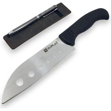 Sürlaz Isme Özel Şef Bıçağı ve Deri Kılıflı Isme Özel Şef Kalemi