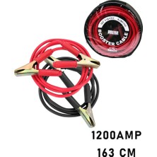 Senka BOOSTER-1212 ( 1200 Amper ) Oto &amp; Araç Akü Takviye Kablosu Seti ( 1.63MT ) ( Pencereli Bez Çant