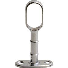 AyrStore Askı Flanşı Açık Ağız Oval Dolap Elbise Askı Aparatı Boru Tutucu (2 Adet)