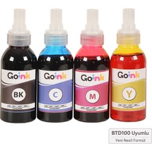 Goink Brother BTD100 Cmyk 4 Renk Muadil Mürekkep Seti 4X100 ml