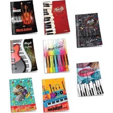  çınar müzik defteri dikişli küçük 30 yaprak 21001 (24 lü paket)