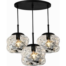 Liquid Glass Modern Sarkıt Avize – Bakır , Gold , Füme Organik Tasarım Tekli Avize