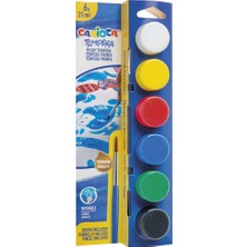 Kitabevimden Carioca Tempera Suluboya Süper Yıkanabilir Fırçalı 25 ml 6 Renk 40433