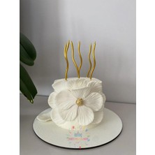 İstoç Parti 6'lı Spiral Şekilli Gold Renk Pasta Mumu