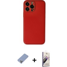 İlk El Grup Ieg™ iPhone 13 Pro Max Yadigar Klasik - Siyah Bilvis 3D Mat Cam Ekran Koruyucu + Koyu Yeşil Metal Kamera Lens Koruma Cam