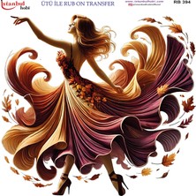 İstanbul Hobi Ütü ile Rub On Transfer Kağıdı 30X30CM RB-394