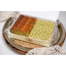 BABALIK PEYNİR HELVACISI Babalık Peynir Helvası Fırınlanmış & Fırınlanmamış Antep Fıstıklı Karışık Peynir Helvası (500 Gram)