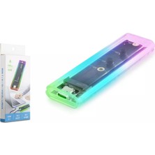 Hadron Hdx1770 Ssd Kutu Type-C3.1 Nvme + Ngff M2 10Gbps Rgb Transparent