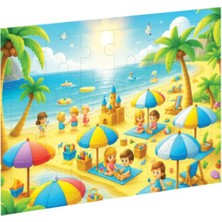 Essah Minyatür Plaj Ahşap Puzzle