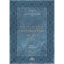 Essah Kur’an-I Kerim’de Lafzı Müteşabih Ayetler