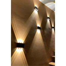 Led Level Siyah Kasa Haiti Aplik Salon Ayna Üstü Rgb 16 Renk Okunmatik Kumanda +Adabtör