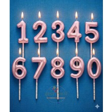 Best Parti Pembe Renk Doğum Günü Rakam Pasta Mumu Yaş-9