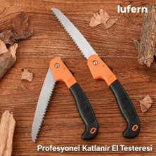 Lufern Profesyonel Katlanır El Testeresi Yüksek Karbon Çelik Bahçe Budama Kamp Avcılık Marangoz Ağaç Odun