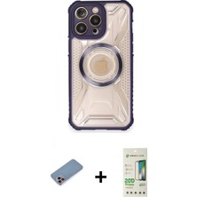 İlk El Grup Ieg™ iPhone 12 Pro Max Kutup Modern - Siyah 20D Premium Cam Ekran Koruyucu + Pembe Shine Kamera Lens Koruma Cam