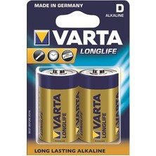 Varta Büyük D Boy Long Life Pil 2 Li Vrt-5348
