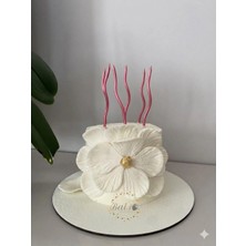 Bal10 Dünyası 6'lı Spiral Şekilli Pembe Renk Pasta Mumu