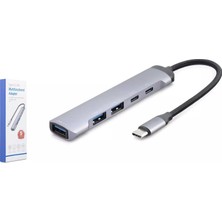 Hadron Hdx7041 Type-C Hub 5-Usb Gri