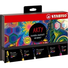  stabilo kreatif keçe uçlu kalem seti arty 55 li 77/6-3-20