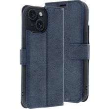 Senka Newface Iphone 15 Trend S Plus Kapaklı Kılıf - Lacivert