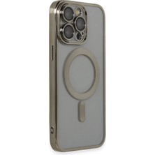 Colezium Iphone 14 Pro Max Kılıf Kross Magneticsafe Kapak - Titan Gri
