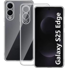 Senka Newface Samsung Galaxy S25 Edge Kılıf Lüx Şeffaf Silikon