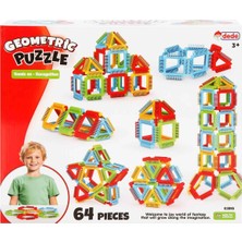 Dede Oyuncak Geometrik Puzzle Lego 64 Parça 03895