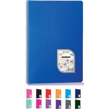 Uninote Çınar A4 Colormaxi Spiralli Defter Plastik Kapak 96 Yaprak Çizgisiz 96/0 73003 (12 Li Paket)