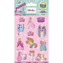  crea tiket ceraworld yaldızlı çıkartma prenses etiket 1227