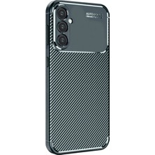Senka Galaxy S25 Plus Kılıf Auto Fus Karbon Kapak - Koyu Yeşil