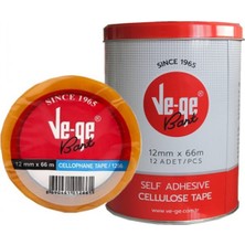  vege selefon bant 12x66 mt. teneke kutu 8690461111142 12 li (1 paket 12 adet)