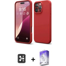 İlk El Grup Ieg™ iPhone 16 Pro Max Kılıf Ahenk Serisi - Siyah Bilvis 5in1 3D Magic Cam Ekran Koruyucu + Siyah Pvd Metal Kamera Lens