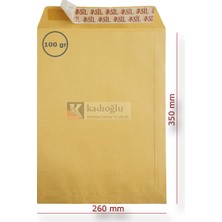 Asil Doğan Torba Zarf Formula 260X350 Mm 100 Gr Şilinkli 250 Li (1 Paket 250 Adet)