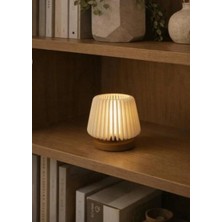 Razmo Mini Abajur ve Dekoratif Lambader Şamdan Ev Dekorasyonu Pilli Mum