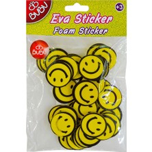  bu-bu eva sticker gülen yüz orta bubu-sts030