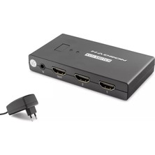 Hadron Hdx1373 2 Port + 4- Hdmi Kvm Switch Usb Hdmi Kablolu Siyah