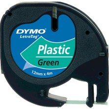 Dymo Letratag Plastik Şerit 12X4 Mt Yeşil 91204 S0721640