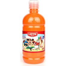  lets l-5102 guaj boya plastik şişe turuncu 500 ml.