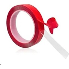 Esranın Dünyası Çift Taraflı Şeffaf Akrilik Silikon Bant - 18MM x 2mt