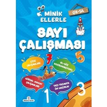 Atlıkarınca Yayınları Çiz - Sil Minik Ellerle Sayı Çalışması (Kalem Hediyeli)