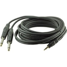 Magicvoice 3.5mm Stereo Erkek 2x 6.3mm Mono Erkek Kablo 3metre