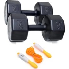 Esranın Dünyası 16 kg Dambıl Seti ve Sayaçlı Atlama Ipi