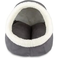 Esranın Dünyası Yıkanabilir Gri Kedi Yuvası, Gri, 40 x 40 cm