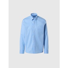 North Sails Regular Fit Uzun Kollu Geniş Yaka Smart/casual Pamuklu Gömlek